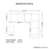 Luxurious 6-Seater Faux Leather Corner Sofa