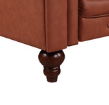 Madeline Two Seater Sofa, Brown, view 6