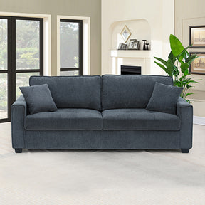 Lorenzo Three Seater Sofa, Charcoal