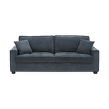 Lorenzo Three Seater Sofa, Charcoal, view 2
