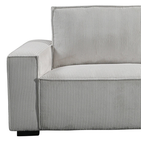 Reno 3-Seater Sofa — Beige Fabric, Knock-Down Feature, Wooden Structure — Allure Home Collections