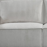 Reno 3-Seater Sofa — Beige Fabric, Knock-Down Feature, Wooden Structure — Allure Home Collections