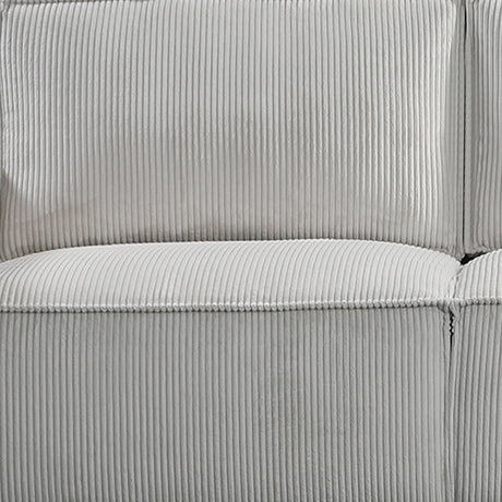 Reno 3-Seater Sofa — Beige Fabric, Knock-Down Feature, Wooden Structure — Allure Home Collections