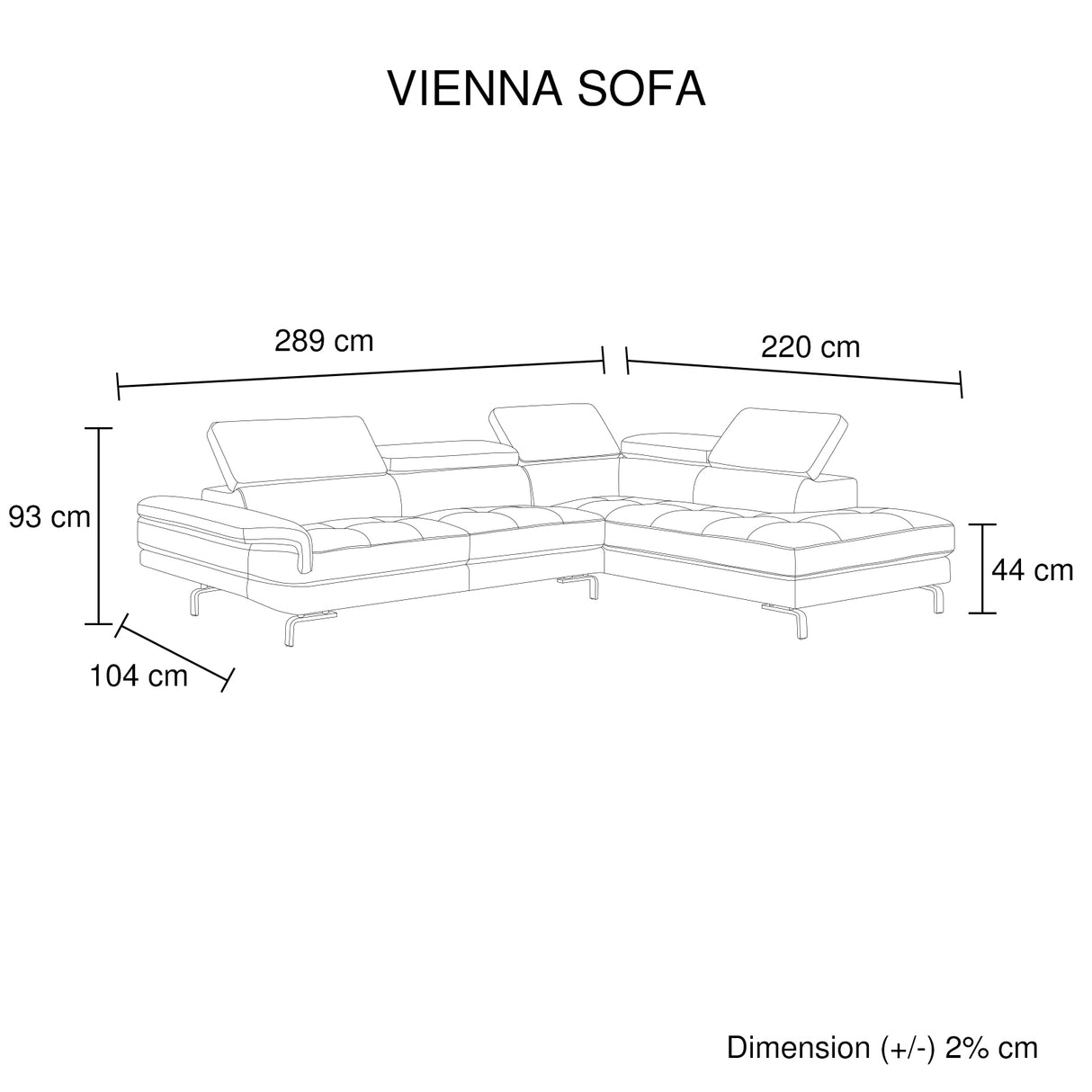 Altea 5 Seater Chaise Sofa, Grey