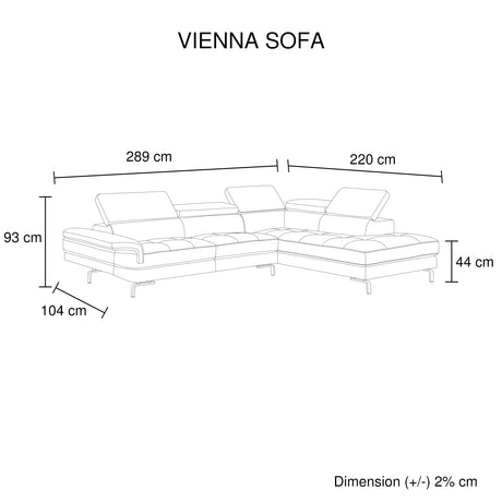 Altea 5 Seater Chaise Sofa, Grey