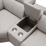 Washington Genuine Leather 6-Seater Corner Sofa