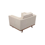 Modern Single Seater Armchair with Wooden Frame and Dual Layer Upholstery Allure Home Collections