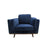Modern Single Seater Armchair with Wooden Frame and Dual Layer Upholstery Allure Home Collections