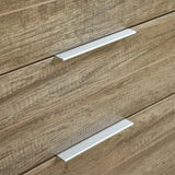 Cielo 5-Drawer Tallboy in Oak — Natural Wood-Look MDF — Allure Home Collections
