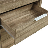 Cielo 5-Drawer Tallboy in Oak — Natural Wood-Look MDF — Allure Home Collections