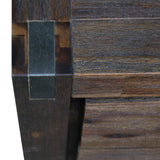 Chocolate Solid Wood Tallboy with 4 Drawers
