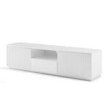 Nunamara 180cm TV Cabinet, White Gloss