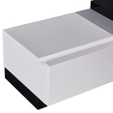 High-Gloss TV Cabinet with 2 Drawers and Tempt Glass Top — Fully Assembled — Allure Home Collections