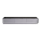 Elegant Black & White High Gloss TV Cabinet