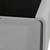 Elegant Black & White High Gloss TV Cabinet