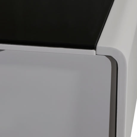 Kelso 200cm TV Cabinet, Black and White