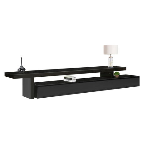Pipers River 420cm Extendable Entertainment Unit, Black Gloss