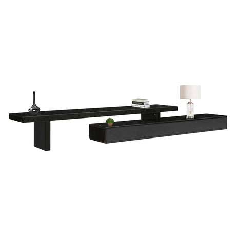 Pipers River 420cm Extendable Entertainment Unit, Black Gloss