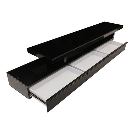 Pipers River 420cm Extendable Entertainment Unit, Black Gloss
