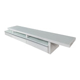Marlin Expandable Gloss White TV Unit — Elegant and Robust — Allure Home Collections