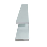 Marlin Expandable Gloss White TV Unit — Elegant and Robust — Allure Home Collections