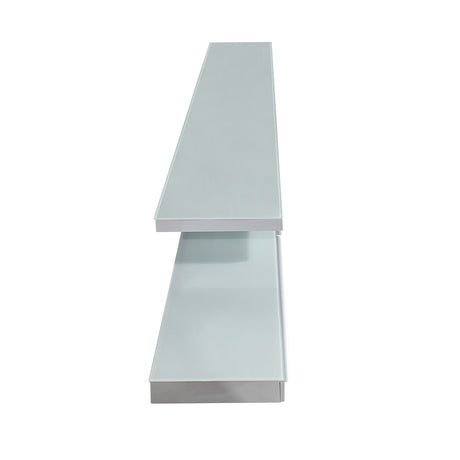 Marlin Expandable Gloss White TV Unit — Elegant and Robust — Allure Home Collections