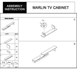 Marlin Expandable Gloss White TV Unit — Elegant and Robust — Allure Home Collections