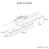 Marlin Expandable Gloss White TV Unit — Elegant and Robust — Allure Home Collections