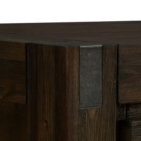 Nowra Solid Acacia TV Cabinet with Storage