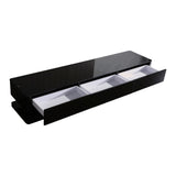 Greens Beach 200cm TV Cabinet, Black Gloss