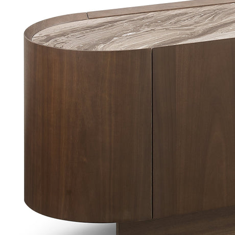 Trevallyn 180cm TV Cabinet, Dark Walnut