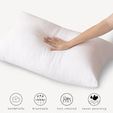 Luxury Plush Microfibre Medium Firm Pillows - 4 Pack