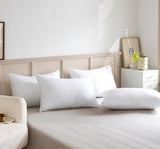 Luxury Plush Microfibre Medium Firm Pillows - 4 Pack