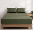 Vintage Washed Cotton Fitted Sheet Combo Set – 100% Cotton, Ultra Soft & Breathable