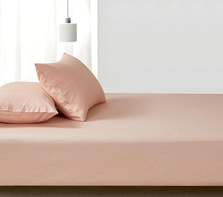 100% Vintage Washed Cotton Fitted Sheet Set – Ultra Soft, Breathable & Machine-Washable