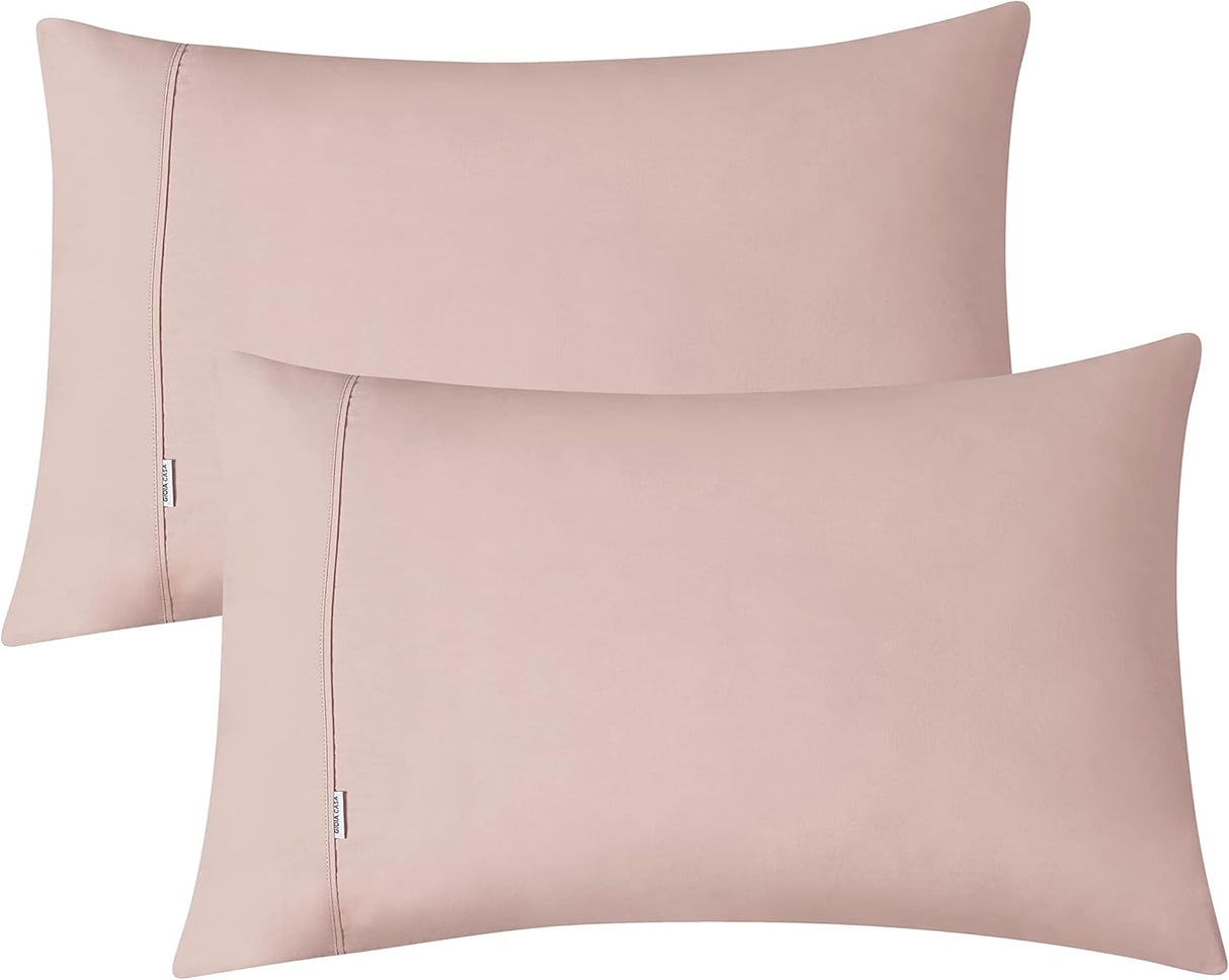 100% Vintage Washed Cotton Fitted Sheet Set – Ultra Soft, Breathable & Machine-Washable