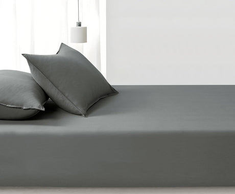 100% Vintage Washed Microfibre Fitted Sheet Set – Ultra Soft & Lightweight All-Season