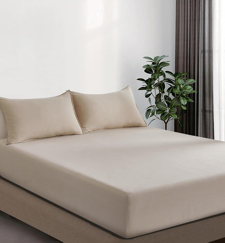 100% Vintage Washed Microfibre Fitted Sheet Set – Ultra Soft & Lightweight All-Season