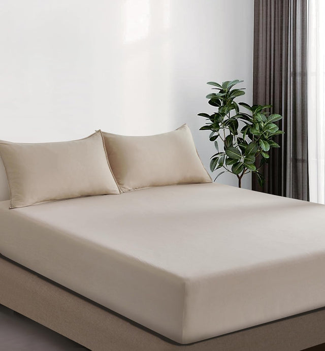 100% Vintage Washed Microfibre Fitted Sheet Set – Ultra Soft & Lightweight All-Season
