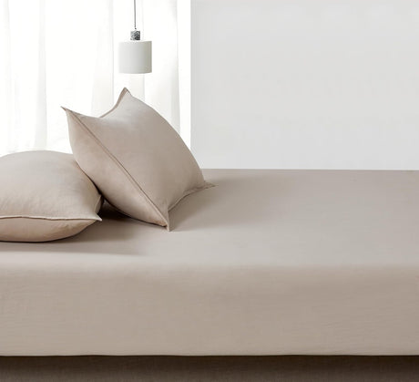 100% Vintage Washed Microfibre Fitted Sheet Set – Ultra Soft & Lightweight All-Season
