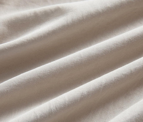 100% Vintage Washed Microfibre Fitted Sheet Set – Ultra Soft & Lightweight All-Season