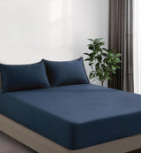 100% Vintage Washed Microfibre Fitted Sheet Set – Ultra Soft & Lightweight Bedding