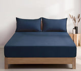 100% Vintage Washed Microfibre Fitted Sheet Set – Ultra Soft & Lightweight Bedding
