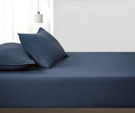 100% Vintage Washed Microfibre Fitted Sheet Set – Ultra Soft & Lightweight Bedding