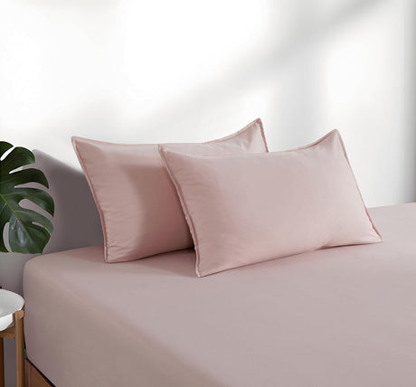 100% Vintage Washed Microfibre Fitted Sheet Set – Ultra Soft & Lightweight All-Season