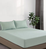 100% Vintage Washed Microfibre Fitted Sheet Set – Ultra Soft & Lightweight All-Season