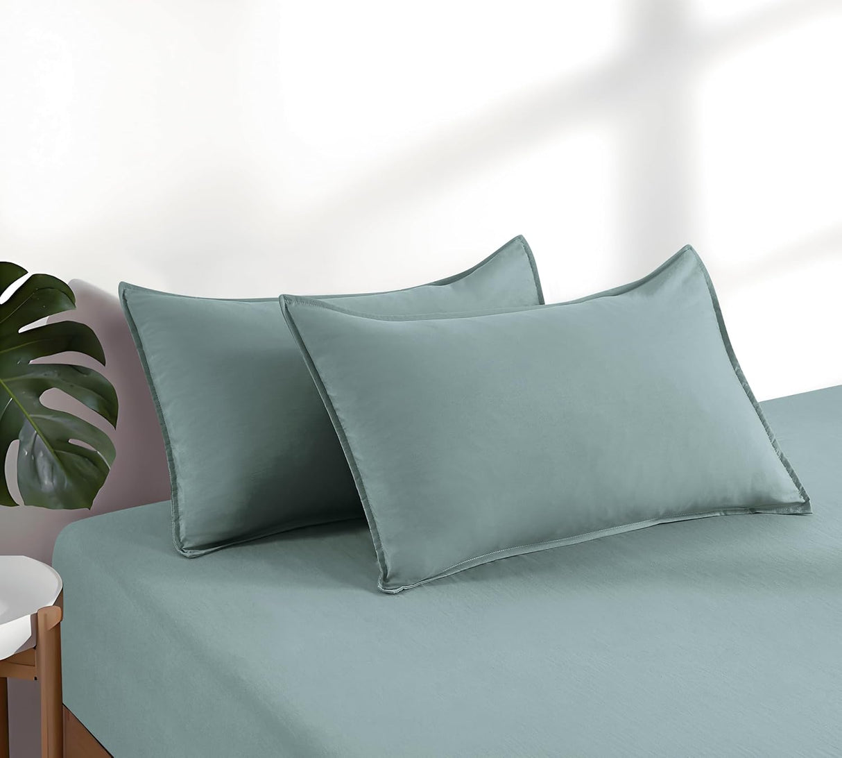 100% Vintage Washed Microfibre Fitted Sheet Set – Ultra Soft & Lightweight All-Season
