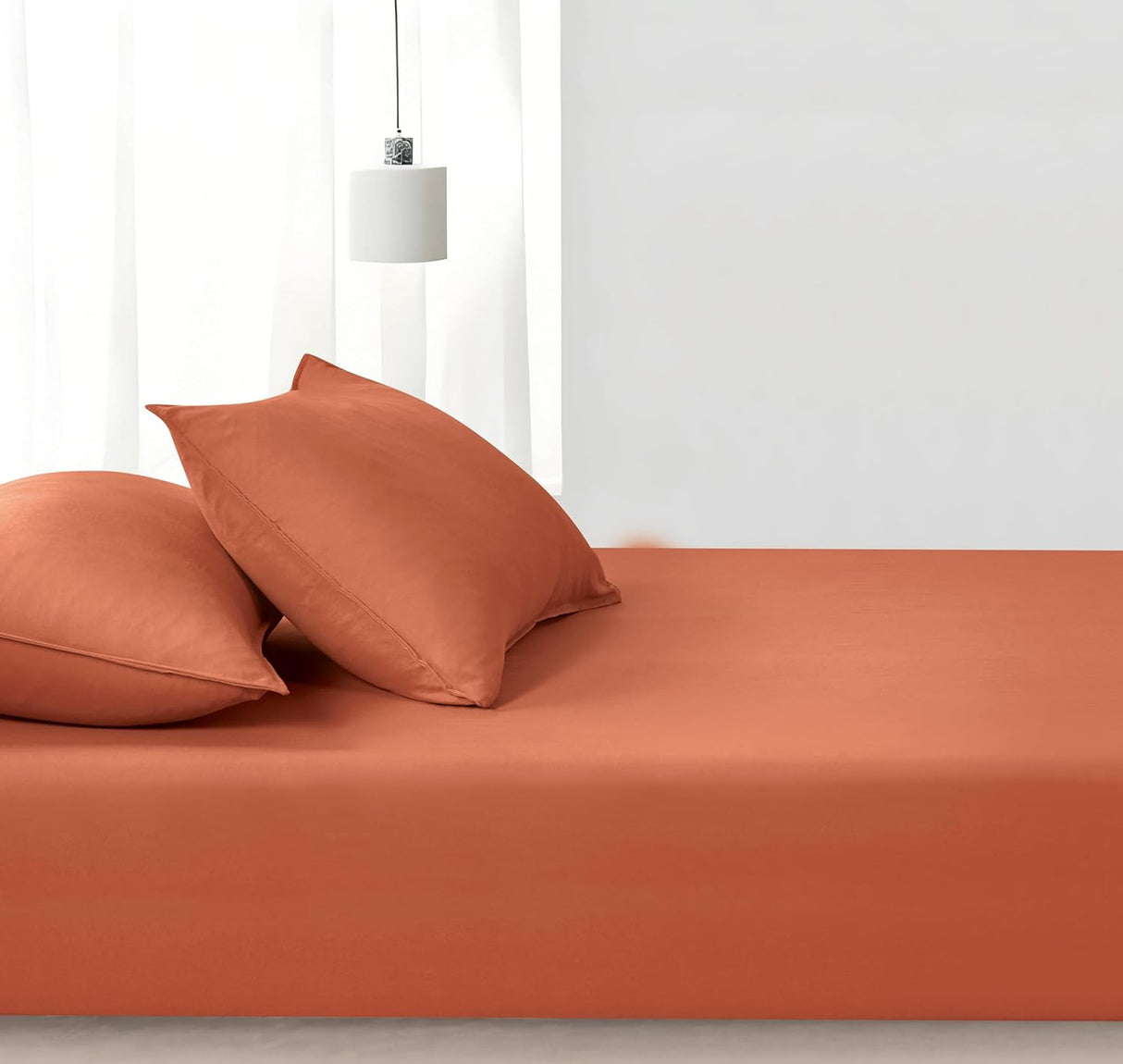 100% Vintage Washed Microfibre Fitted Sheet Set – Ultra Soft & Lightweight All-Season