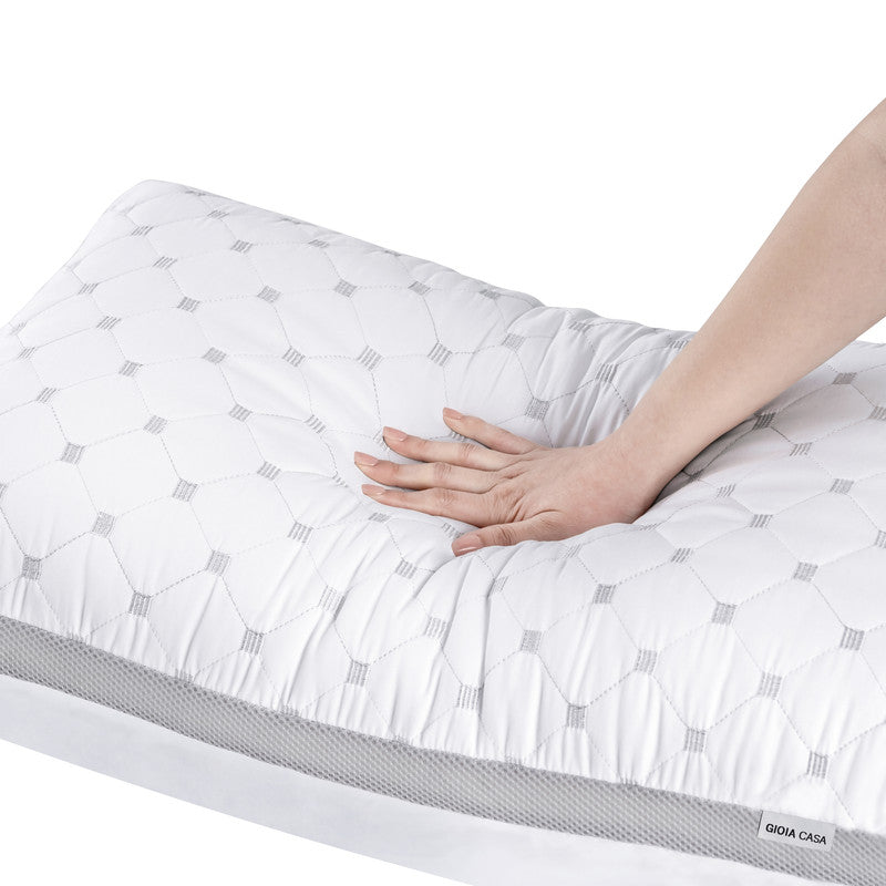 Luxury Bamboo Cooling Plush Pillow Twin Pack