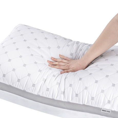 Luxury Bamboo Cooling Plush Pillow Twin Pack